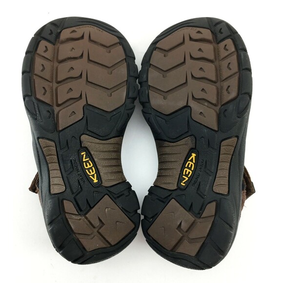 Keen Brown Waterproof Closed Toe Hook Loop Sport Sandals - Youth Kids Size 13 - Picture 6 of 7